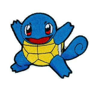 Pokemon Squirtle Patch Embroidery Iron on Applique